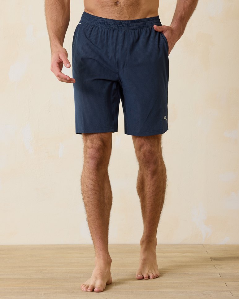 Tommy Bahama Men's Monterey Coast 9-inch Golf Shorts featuring lightweight stretch fabric, a tailored fit, and all-day comfort.