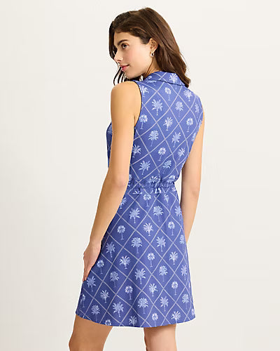 Tommy Bahama Women's Abby Getaway Fronds Dress featuring a tropical print, lightweight breathable fabric, and a flattering feminine silhouette.