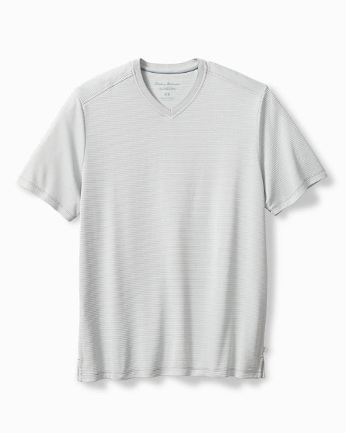 Tommy Bahama Women's Coastal Crest V-Neck T-Shirt featuring a soft fabric, flattering V-neckline, and relaxed everyday fit.