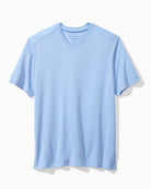 Tommy Bahama Women's Coastal Crest V-Neck T-Shirt featuring a soft fabric, flattering V-neckline, and relaxed everyday fit.
