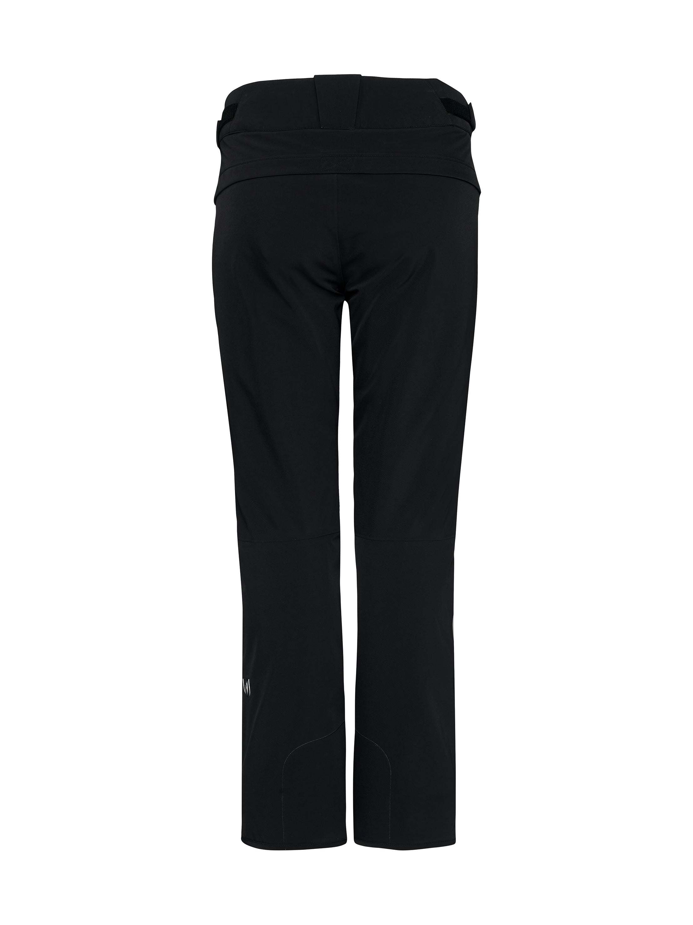 A pair of black Toni Sailer Men's William Ski Pants that are waterproof, breathable, stretchable, and insulated.