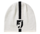 A white and black Toni Sailer Men's Otis Toque that will elevate any apres ski outfit.