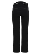 A pair of black Toni Sailer Women's Alla Ski Pants which are made from a premium technical fabric that is waterproof, breathable, stretchable, and insulated.