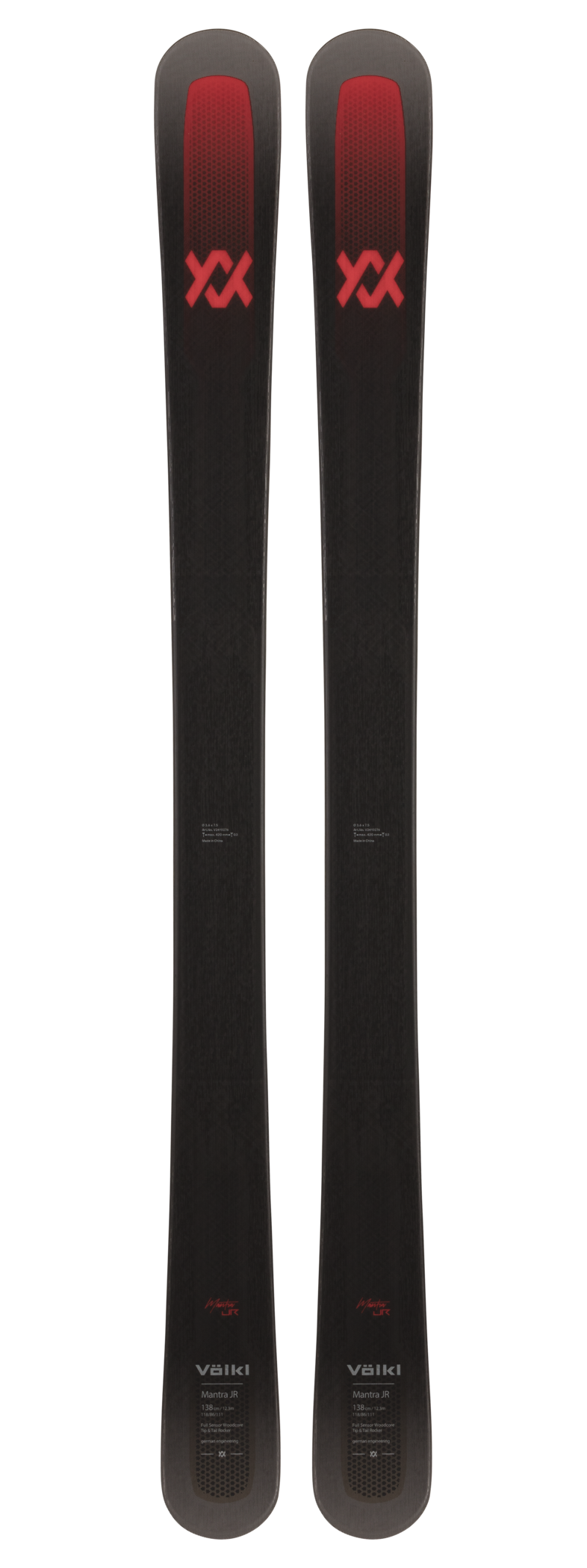 2025 Volkl Mantra JR skis, junior skis, high-performance skis, durable skis, sleek ski design, control and precision skis, young skiers, ski equipment, ski gear, skiing gear, winter sports gear, Swiss Sports Haus, West Vancouver ski shop, kids' skis, advanced junior skis.