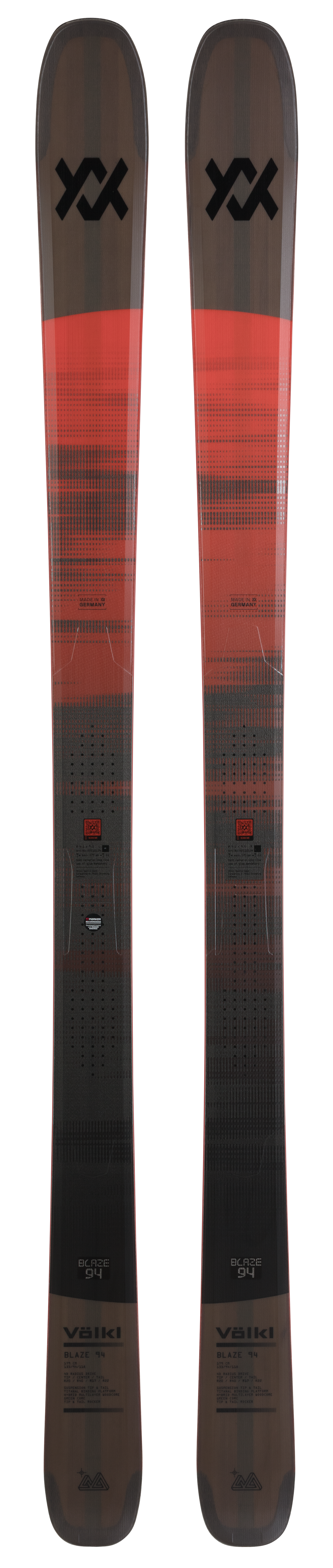 Völkl Blaze 94 Black all-mountain freeride skis 2026