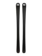 A pair of white and purple 2027 Volkl Mantra 84 W skis that are designed for advanced female skiers.