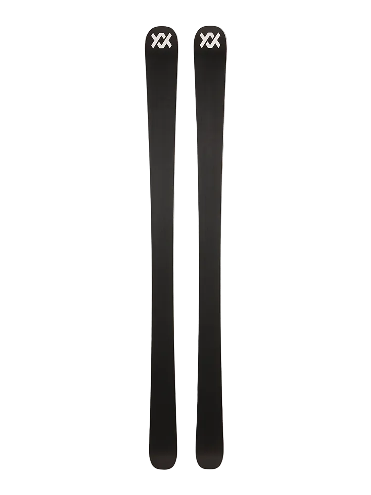 A pair of blue and black 2027 Mantra 88 skis that are designed for advanced all-mountain skiers.