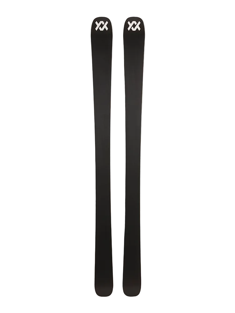 A pair of red 2027 Volkl Mantra M7 skis that are designed for advanced all-mountain skiers.