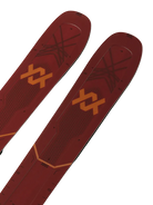 A pair of red 2027 Volkl Mantra M7 skis that are designed for advanced all-mountain skiers.