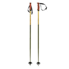 A pair of yellow and green Volkl Phantastick Ski Poles that are ligjtweight and feature all-mountain baskets.