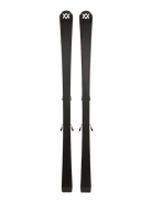 A pair of blue 2027 Volkl Racetiger MC skis that are designed for aggressive frontside carving.