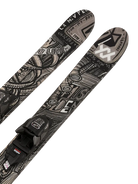A pair of black and gray 2027 Volkl Revolt Jr Urban skis that are designed for freestyle skiing.