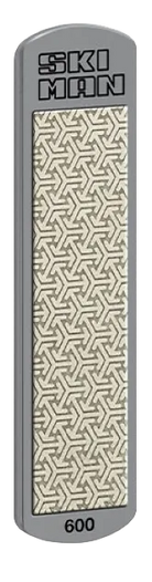 A Wintersteiger Diamond File World Cup showing a rectangular metal backing plate, continuous diamond abrasive surface pad with an interlocking dot pattern, and branded text.