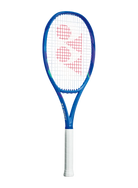A blue Yonex EZone 98 Tennis Racket that is designed for expert players looking for more precision.