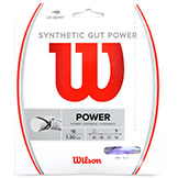 Wilson Synthetic Gut Power Purple 130/16 Tennis String available at Swiss Sports Haus 604-922-9107.