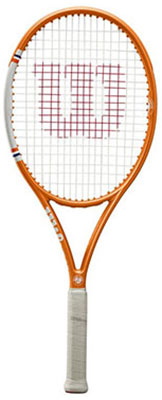 Wilson Roland Garros Team Tennis Racket Strung available at Swiss Sports Haus 604-922-9107.