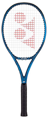 Yonex EZONE GAME 6th-Generation Tennis Racket Strung available at Swiss Sports Haus 604-922-9107.