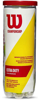 Wilson Championship Extra Duty Tennis Balls available at Swiss Sports Haus 604-922-9107.