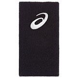 Asics Wristband Wide Black Tennis Wristband available at Swiss Sports Haus 604-922-9107.