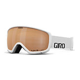 Giro Ringo Asian Fit Goggles White Wordmark with Vivid Copper Lens available at Swiss Sports Haus 604-922-9107.