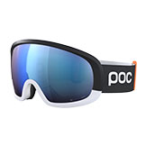 POC Fovea Mid Clarity Comp Goggles Uranium Black/Hydrogen White with Spektris Blue Lens available at Swiss Sports Haus 604-922-9107.