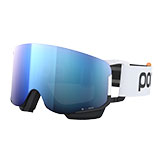 POC Nexal Mid Clarity Comp Goggles Hydrogen White/Uranium Black with Spektris Blue Lens available at Swiss Sports Haus 604-922-9107.