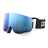 POC Nexal Mid Clarity Comp Goggles Uranium Black/Hydrogen White with Spektris Blue Lens available at Swiss Sports Haus 604-922-9107.