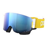 POC Nexal Mid Clarity Comp Goggles Aventurine Yellow/Uranium Black with Spektris Blue Lens available at Swiss Sports Haus 604-922-9107.