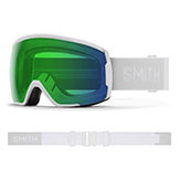 Smith Proxy Goggles White Vapor with ChromaPop Everyday Green Mirror Lens available at Swiss Sports Haus 604-922-9107.