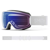 Smith Moment Goggles White Vapor with ChromaPop Photochromic Rose Flash Lens available at Swiss Sports Haus 604-922-9107.