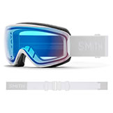 Smith Moment Goggles White Vapor with ChromaPop Storm Rose Flash Lens available at Swiss Sports Haus 604-922-9107.