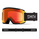 Smith Squad Goggles Black with ChromaPop Everyday Red Mirror Lens available at Swiss Sports Haus 604-922-9107.