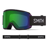 Smith Squad Goggles Black with ChromaPop Everyday Green Mirror Lens available at Swiss Sports Haus 604-922-9107.