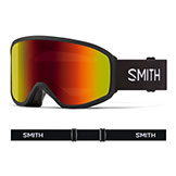 Smith Reason OTG Low Bridge Fit Goggles Black with Red Sol-X Mirror Lens available at Swiss Sports Haus 604-922-9107.