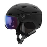 Smith Survey MIPS Visor Helmet Matte Black with ChromaPop Photochromic Rose Flash Lens available at Swiss Sports Haus 604-922-9107.