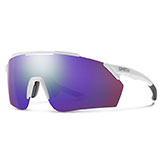 Smith Ruckus Matte White Sunglasses ChromaPop Violet Mirror Lens available at Swiss Sports Haus 604-922-9107.