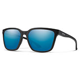 Smith Shoutout Matte Black Sunglasses ChromaPop Polarized Blue Mirror Lens available at Swiss Sports Haus 604-922-9107.