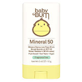 Sun Bum Baby Bum Mineral SPF 50 Sunscreen Face Stick available at Swiss Sports Haus 604-922-9107.