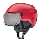 Atomic Savor Visor Jr. Helmet Red available at Swiss Sports Haus 604-922-9107.