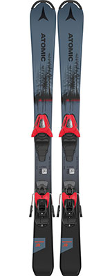 2024 Atomic Maverick Junior 100cm - 120cm Skis & Bindings available at Swiss Sports Haus 604-922-9107.