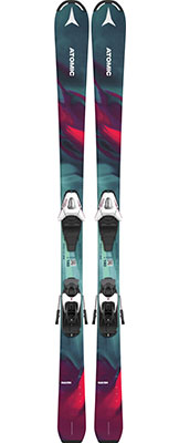 2024 Atomic Maven Girl 130cm - 140cm Skis & Bindings available at Swiss Sports Haus 604-922-9107.