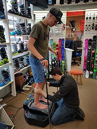 Custom foot beds & orthotics for ski boots available at Swiss Sports Haus 604-922-9107.
