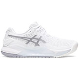 Asics Gel-Resolution 9 Women's Tennis Court Shoe available at Swiss Sports Haus 604-922-9107.