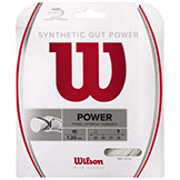 Wilson Synthetic Gut Power White 130/16 Tennis String available at Swiss Sports Haus 604-922-9107.