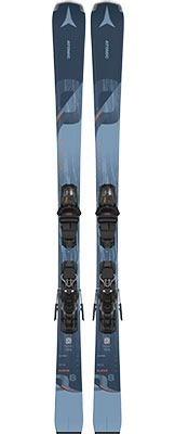 2024 Atomic Cloud Q8 Women's Skis & Bindings available at Swiss Sports Haus 604-922-9107.