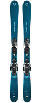 2024 Blizzard Sheeva Twin Junior Skis & Bindings available at Swiss Sports Haus 604-922-9107.