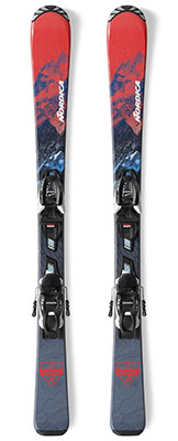 2024 Nordica Team Junior Boys Skis & Bindings available at Swiss Sports Haus 604-922-9107.