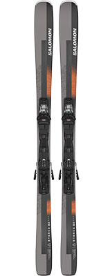 2024 Salomon Stance 84 Skis & Bindings available at Swiss Sports Haus 604-922-9107.
