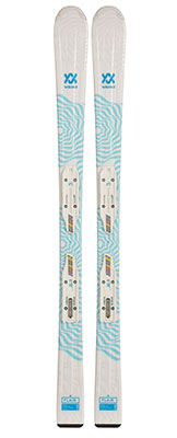 2024 Volkl Flair Junior Skis & Bindings available at Swiss Sports Haus 604-922-9107.