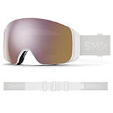 Smith 4D MAG Goggles White Vapor with ChromaPop Everyday Rose Gold Mirror Lens available at Swiss Sports Haus 604-922-9107.